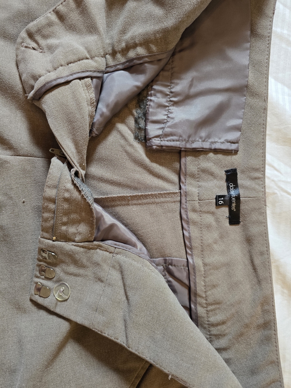 Daisy Fuentes Taupe Boot-Cut Trousers - Picture 6 of 7
